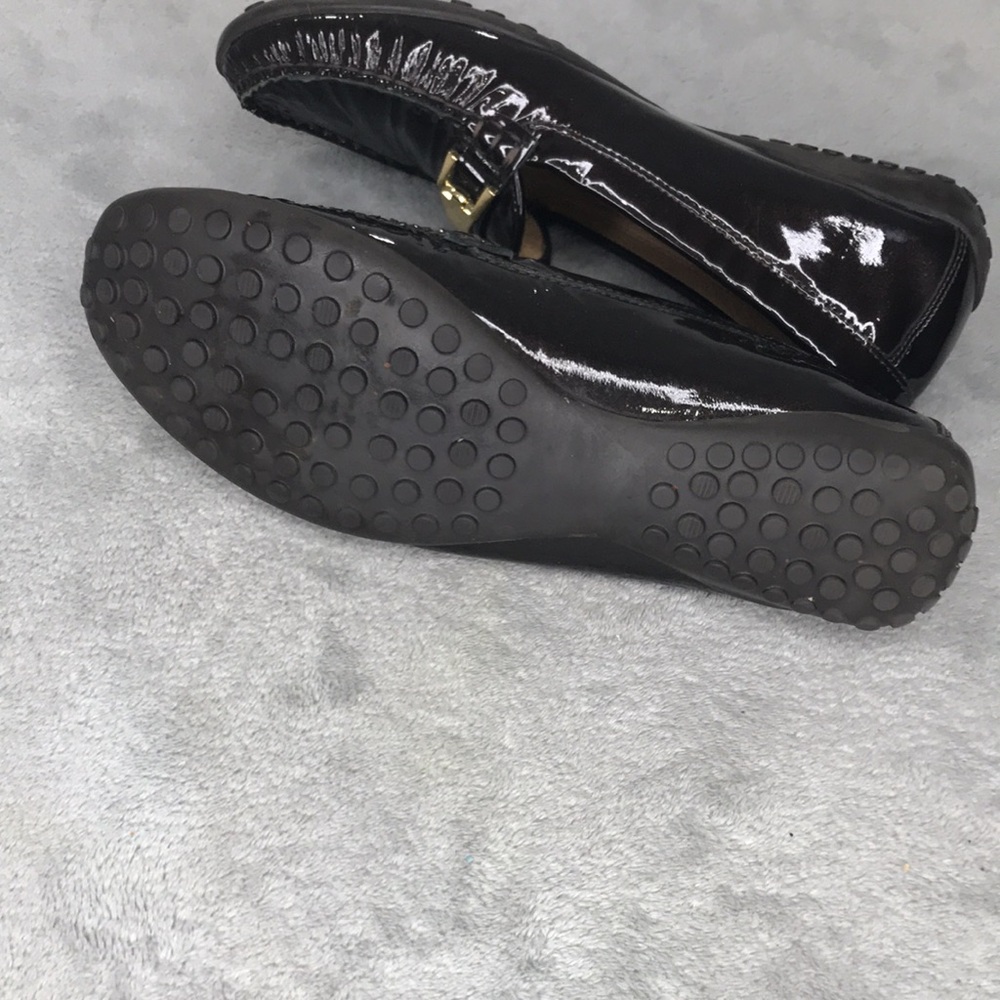 Vaneli Brown Shimmer Leather Driving Loafer Womens Size 7.5 A - Picture 11 of 12